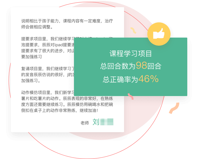 孩子的掌握程度，进步以及不足之处